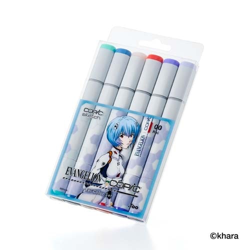 EVANGELION��COPIC ���ԥå������å�6�ܥ��å� Rei Color Set
