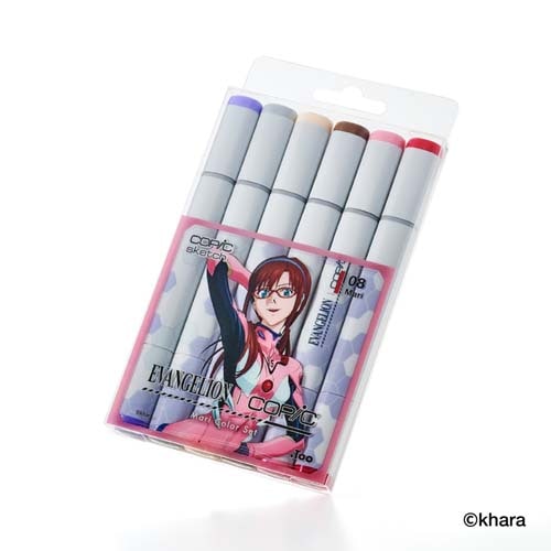 EVANGELION �� COPIC ���ԥå������å�6�ܥ��å� Mari Color Set