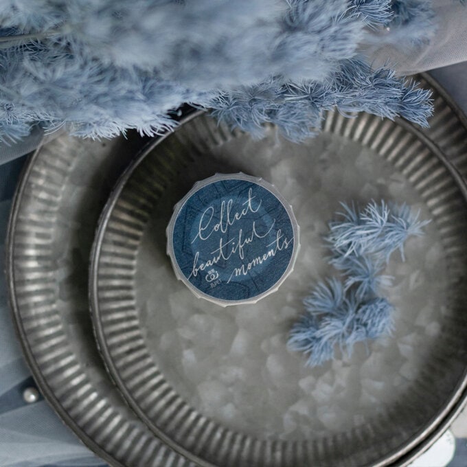 [樂意Loidesign]採集美好-標籤 Collect Beautiful Moments ホワイトラベル柄 クリアPETテープ(剥離紙付き) 台湾マスキングテープ 海外マスキングテープ 