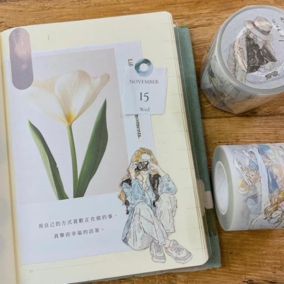 920 PET 6cm×4m 和风少女 海外マスキングテープ 920 PET 6cm×4m 和风少女 海外マスキングテープ