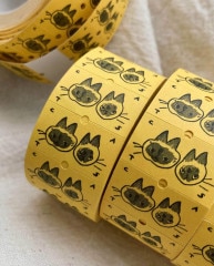 [羊君somesortof.fern]  _Lulu・Seal Point Cats 紙ラベルステッカーロール (剥離紙付き)