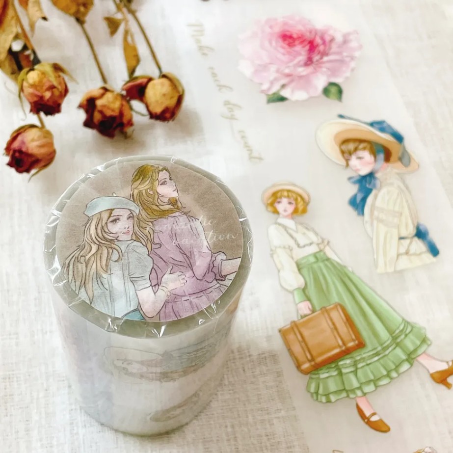 [Hairmo] No.08 浪漫假期(romantic vacation) マットPETテープ(剥離紙付き)