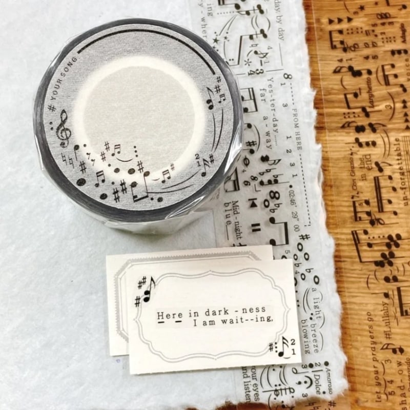 [Plusminus] Your Song クリアPETテープ(剥離紙付き)