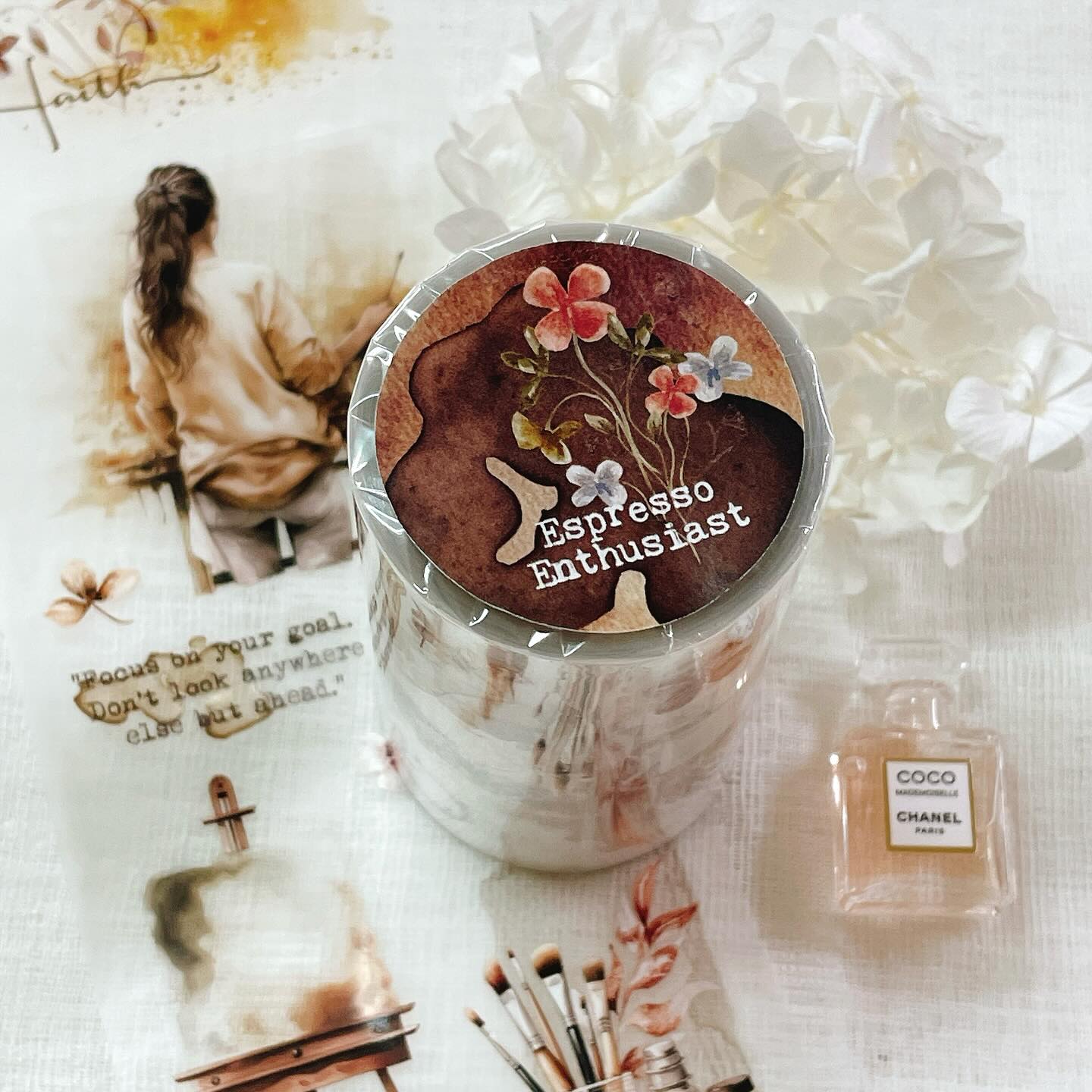 [Journal pages]Espresso Enthusiast ダイカットマットPETテープ(剥離紙付き)　