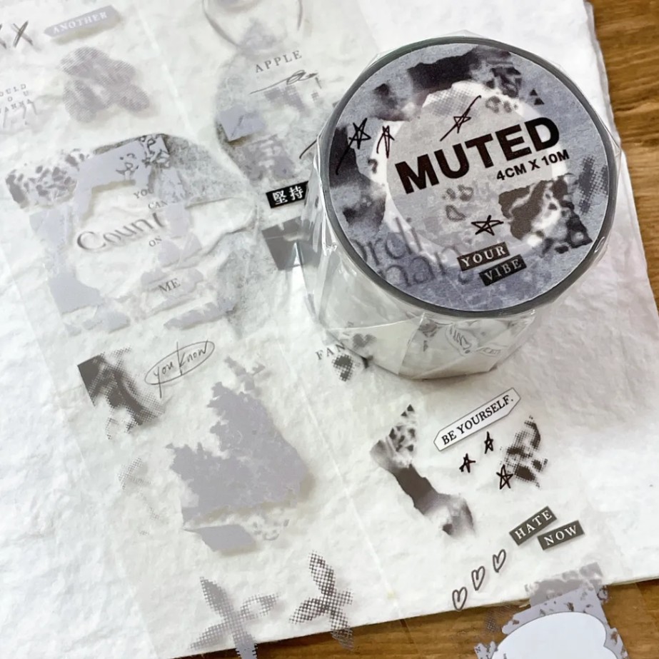 [安安]MUTED クリアPETテープ(剥離紙付き)