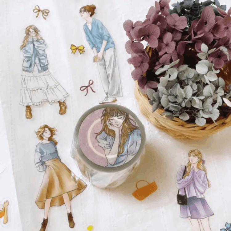 [Hairmo]  No.14 Life with you ダイカットマットPETテープ(剥離紙付き)