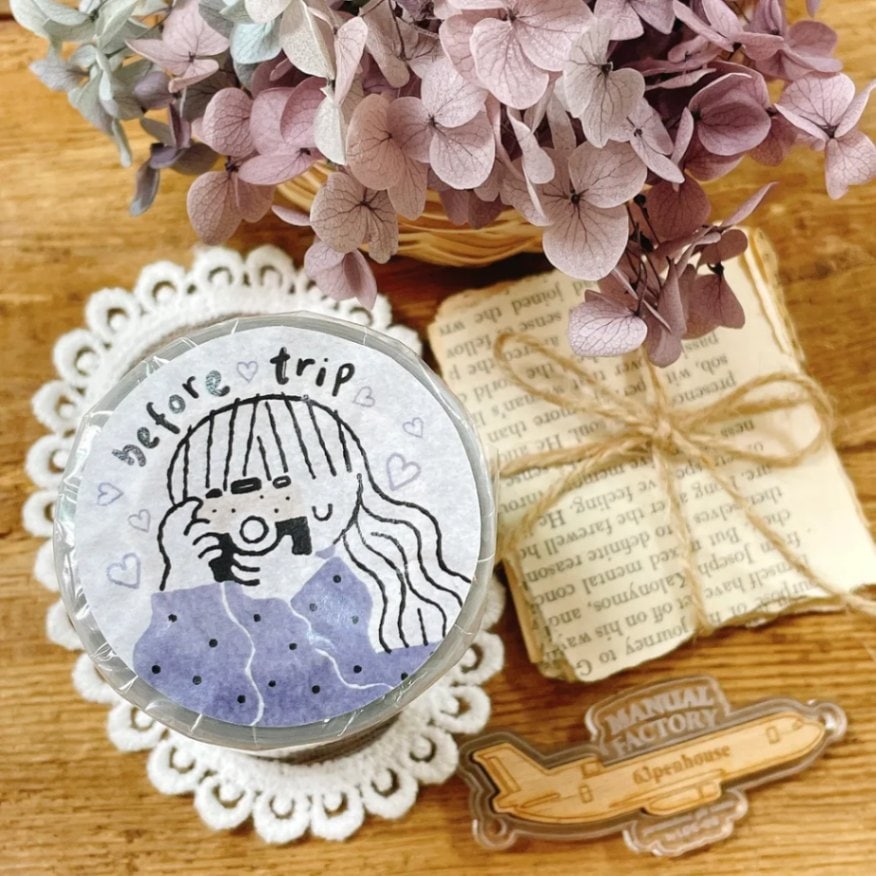 [Journal pages x rabch.jpgx ハバメグミ ~ Before trip ダイカットマットPETテープ(剥離紙付き)