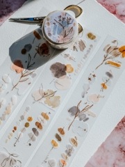 [Meow Illustration] 紅藤山梗茶色 Rosewood マットPETテープ(剥離紙付き)