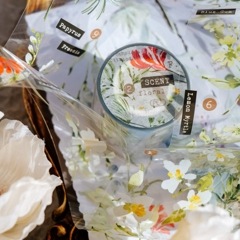 [Meow Illustration] 香氣研究所.花 Scent Floral 2 クリアPETテープ(剥離紙付き)