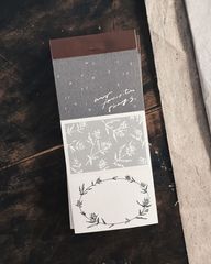 [羊君Somesortoffern] 網點與花 dots and wreath コラージュ ラベルブック(各50枚) 