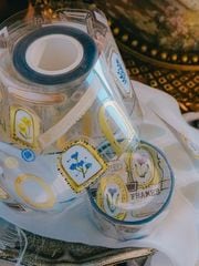 ★数量限定SALE★[Meow Illustration] 框與花 FRAMES ダイカット箔押PETテープ(剥離紙付き)