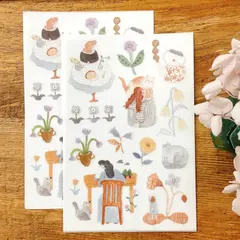 [森空Ivy Snow] 孤色調 転写シール(1種類各2枚) 