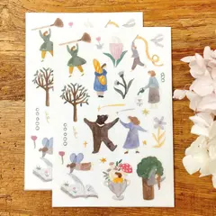 [森空Ivy Snow] 少女詩集 転写シール(1種類各2枚) 