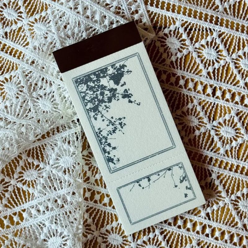 [樂意Loidesign] 抬頭看花-櫻花(Looking at Flowers-Cherry) コラージュ ラベルブック(2種類各50枚)