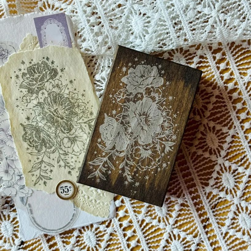 [樂意Loidesign] 與花-晨光與花(Morning Light and Flowers) スタンプ