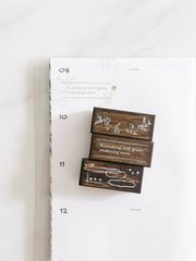 ★数量限定★[樂意/ 羊君 / 紙上與旅行] #BridalWreath - Bubber Stamp コラボスタンプセット(3個入)