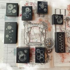 ★数量限定★[Journal pages] Dreamy bubble スタンプセット(8個入)