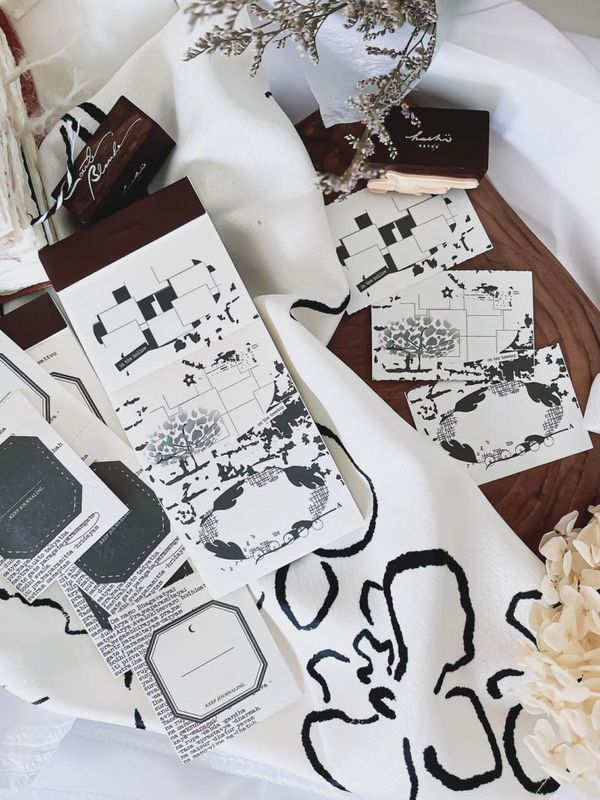 [哈秋HA7UU] 森林之鏡 コラージュ ラベルブック(3種類各50枚入)