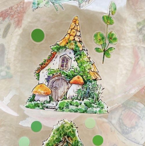 〜専用〜台湾マステ♡PET素材 ボタニカル系50シート切り売り・B 専用〜台湾マステ♡PET素材 ボタニカル系50シート切り売り・B
