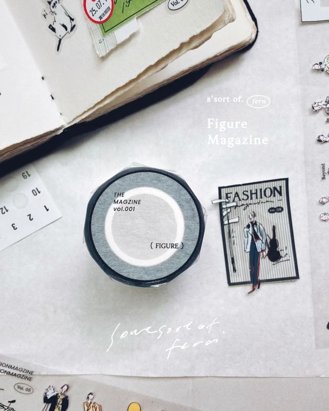 [羊君Somesortoffern] 人群像 Figure Magazine クリアPETテープ(剥離紙付き)