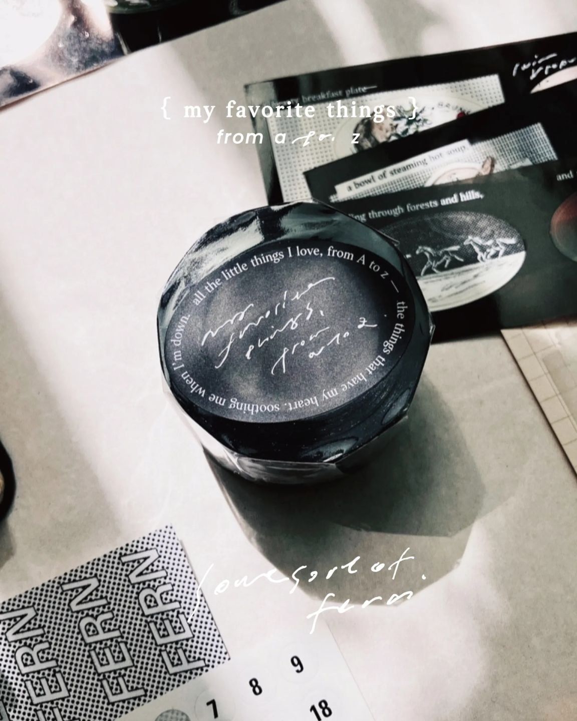 [羊君Somesortoffern] My Favorite Things. ダイカットマットPETテープ(剥離紙付き)