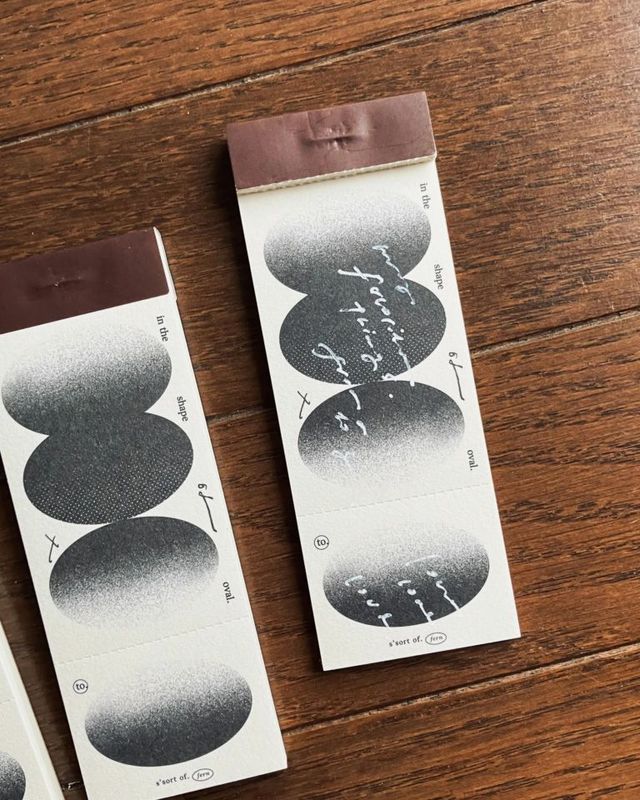 [羊君Somesortoffern] 橢圓 the shape of oval コラージュ ラベルブック(各50枚)