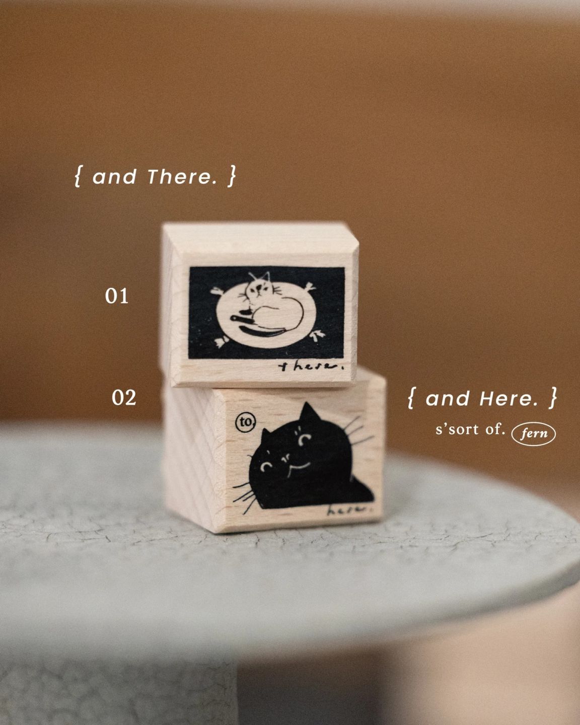 [羊君Somesortoffern] and Here, and There. スタンプセット(2個入)