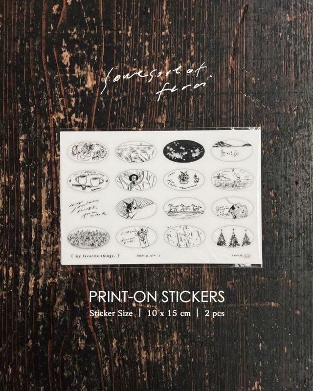 [羊君Somesortoffern] Beloved Sketches 転写シール(2枚入)