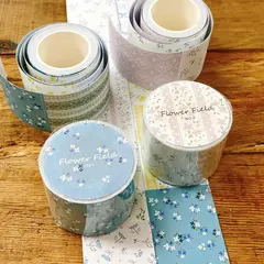 [63penhouse x hairmo] Flower field 花田シリーズ1 ダイカット和紙テープ(剥離紙付き)