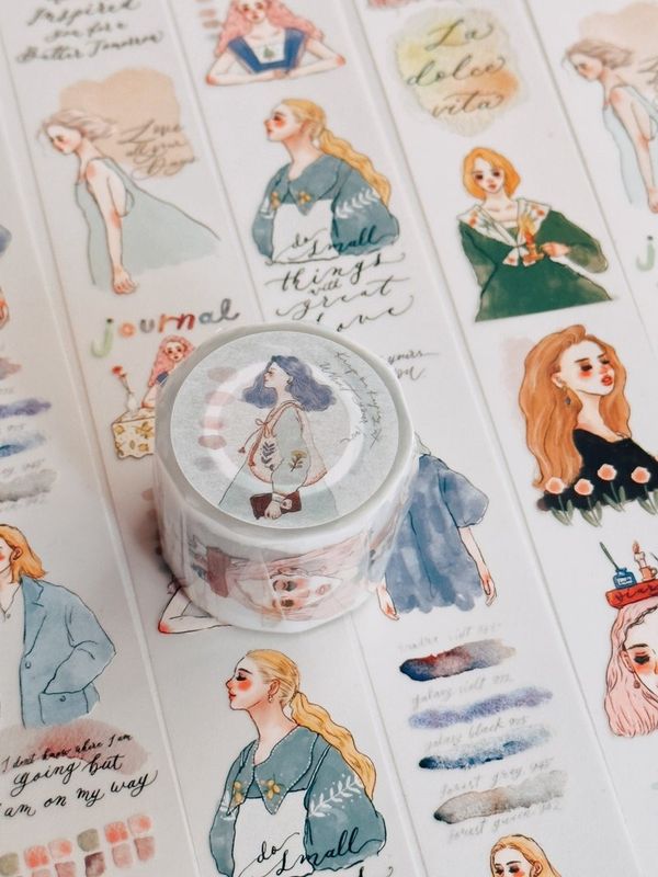 [甜蜜生活 la dolce vita] 毎一天都是全新 マットPETテープ(剥離紙付き)