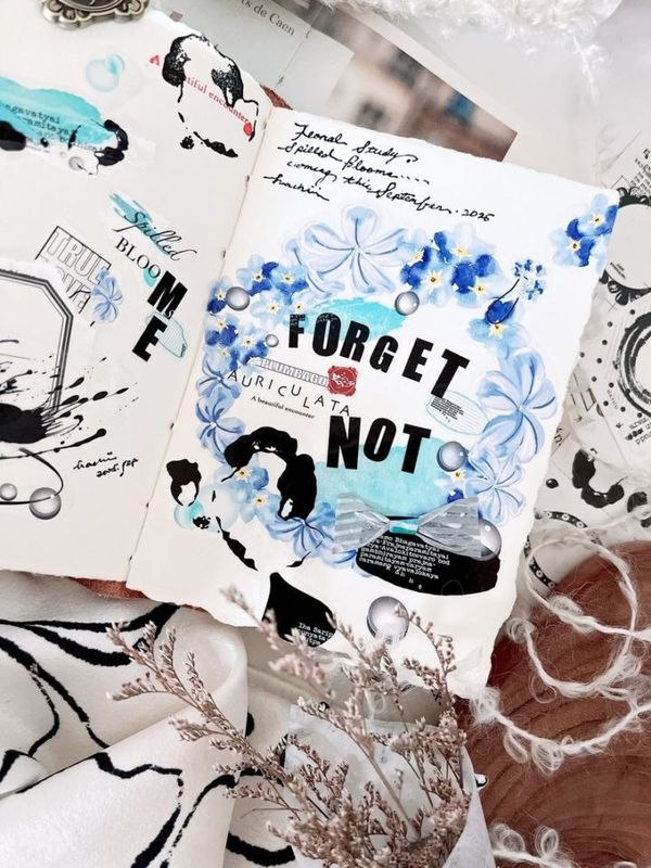 [哈秋HA7UU] 花習作.翻花 クリアPETテープ(剥離紙付き)