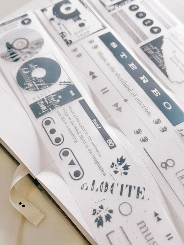 [紙上旅行Traveling on paper] Music Moment マットPETテープ(剥離紙付き)