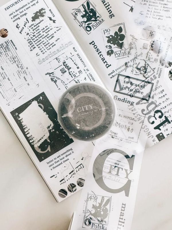 [紙上旅行Traveling on paper] City マットPETテープ(剥離紙付き)  