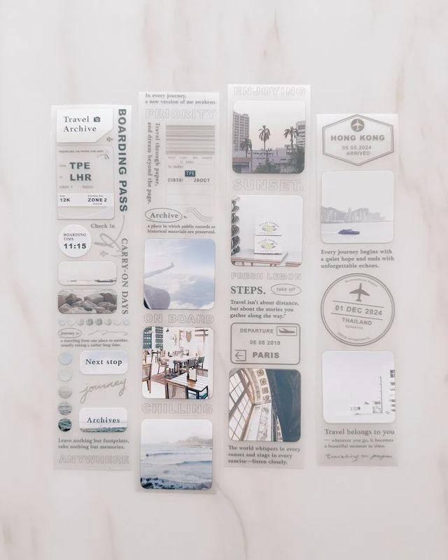 [紙上旅行Traveling on paper] Travel Archives マットPETテープ(剥離紙付き)