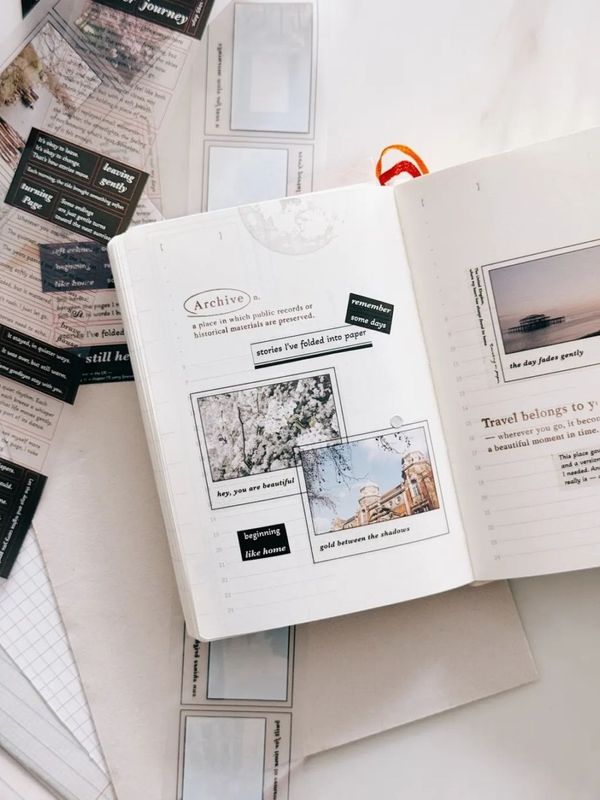 [紙上旅行Traveling on paper] Journey vol.3・End of_ { last chapter } マットPETテープ(剥離紙付き)　