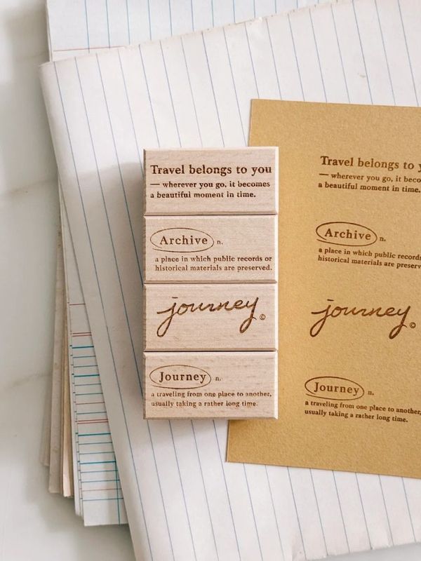 [紙上旅行Traveling on paper] Journey series スタンプ(全4種類)　