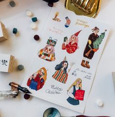 [甜蜜生活 la dolce vita] 想給你一顆星星一片森林 シールセット(1種類2枚入)