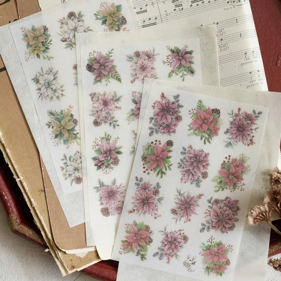 [樂意Loidesign] 聖誕 Christmas 転写シール(3種類各1枚入)