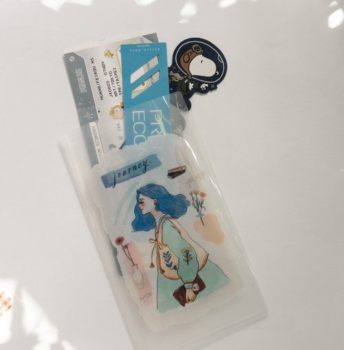 [甜蜜生活 la dolce vita] 自由旅人 クリアホルダー(ポケット付き)