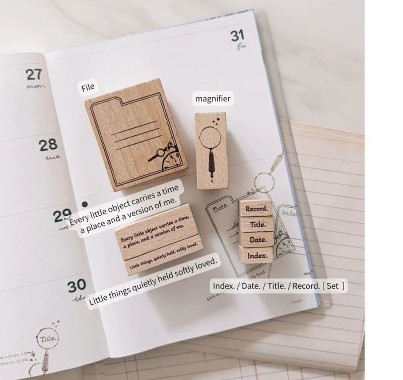 [紙上旅行Traveling on paper] Filed & Found series スタンプ(全5種類)　