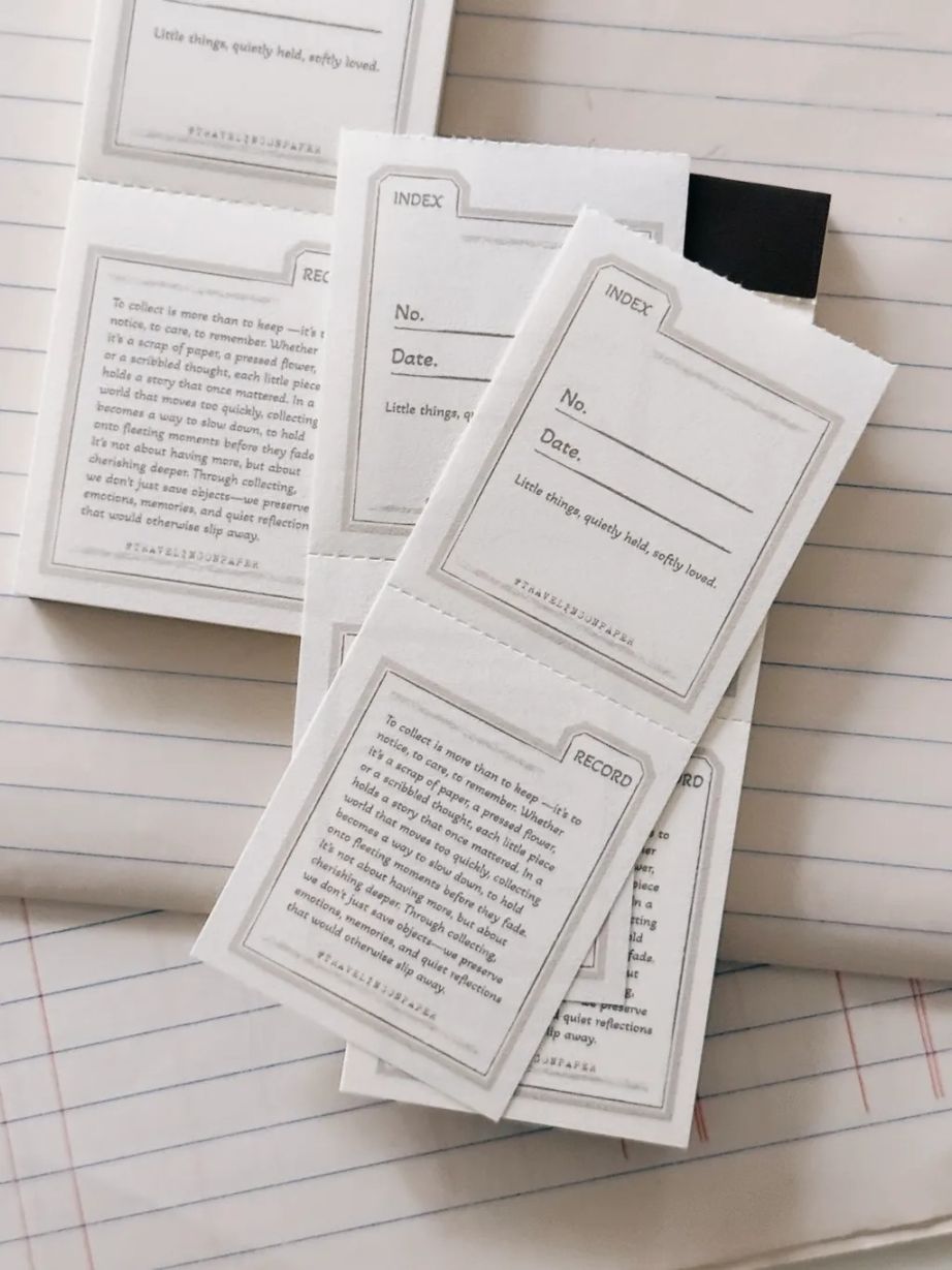 [紙上旅行Traveling on paper] Index & Record コラージュ ラベルブック(各50枚入)