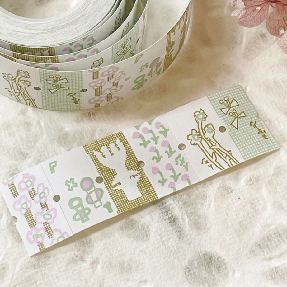 [何包蛋misshoegg] 田野小花 ラベラーシール(約500枚入)