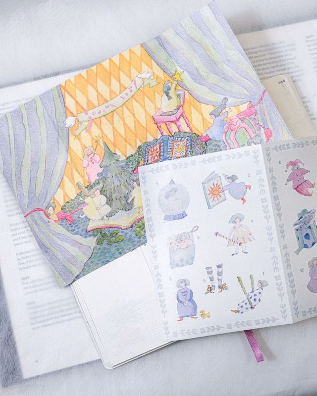 樂意Loidesign]美好生活 英字&植物柄 クリアPETテープ(剥離紙付き