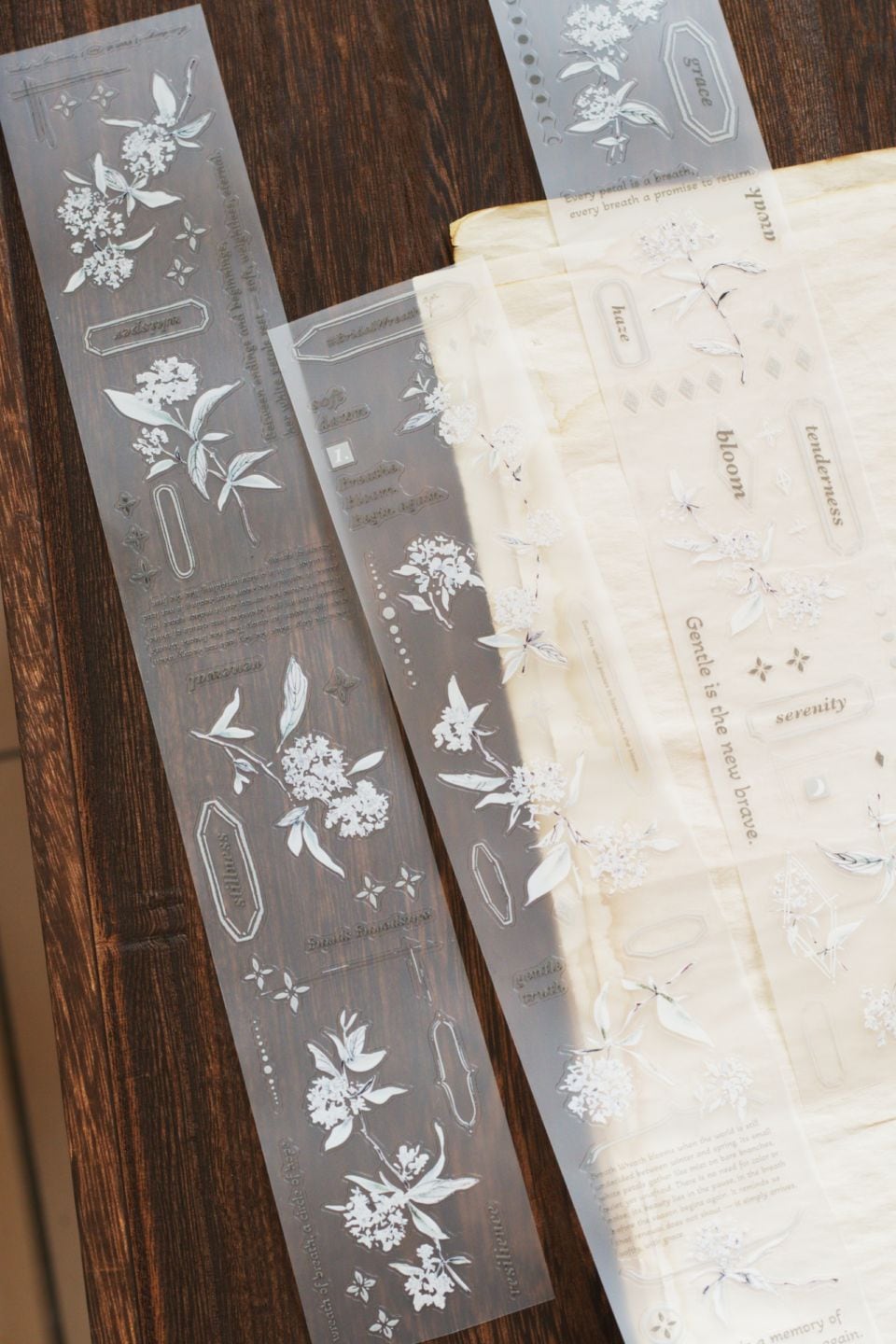 [樂意Loidesign] 麻葉繡線菊 #BridalWreath ダイカットマットPETテープ(剥離紙付き)