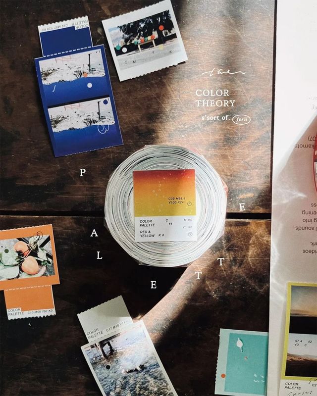 [羊君somesortof.fern] 色彩學 PALETTE 紙テープ(剥離紙付き)　