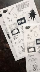 [羊君somesortof.fern] Uncolored Things 転写シール(2枚入)　