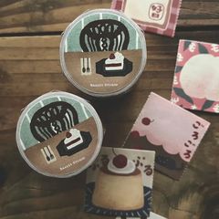 [微瘋畫室Breezy Studio] 香噴噴記憶 Yummy memories ロール付箋(剥離紙付き)