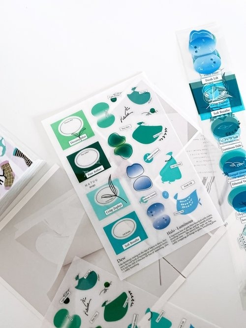 [哈秋HA7UU] 空氣精靈 Halo-Luminous 転写シール(1種類2枚入)