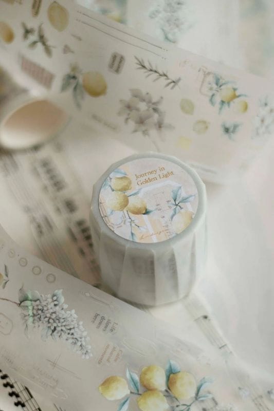 [樂意Loidesign] 黄光的旅行 Journey in Golden Light ダイカットマットPETテープ(剥離紙付き)