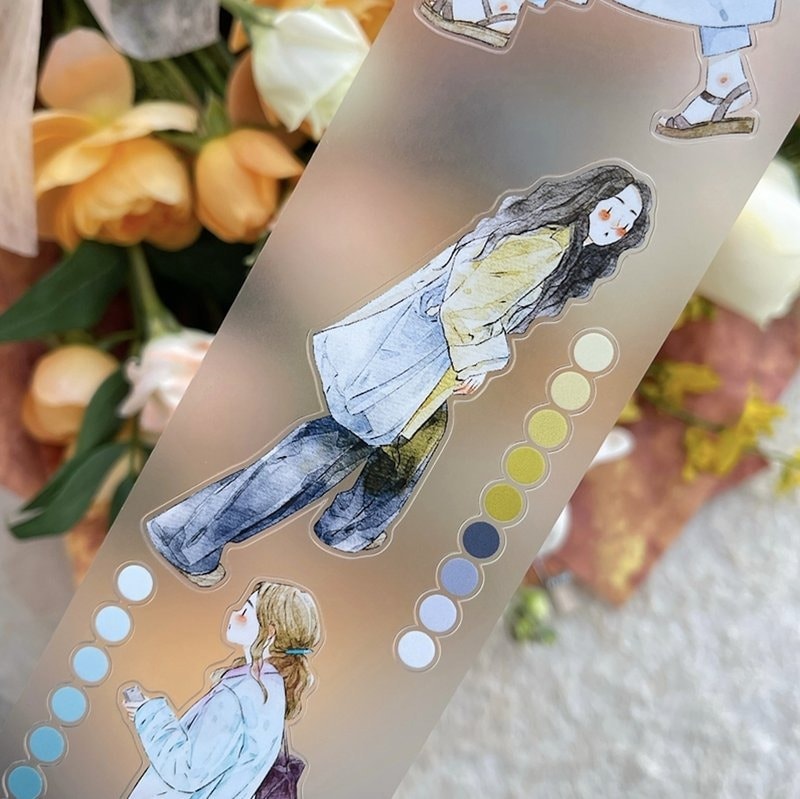 [丁丁DingDing] #51 匆匆 ダイカットマットPETテープ(剥離紙付き)